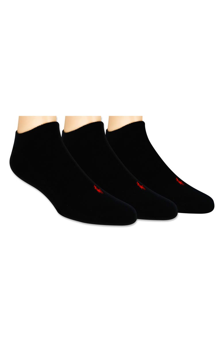 Polo Ralph Lauren Full Cushion 3-Pack Low Cut Socks, Main, color, 
