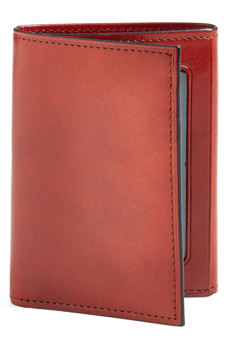 Bosca Old Leather Double ID Trifold Wallet, Main, color, Cognac
