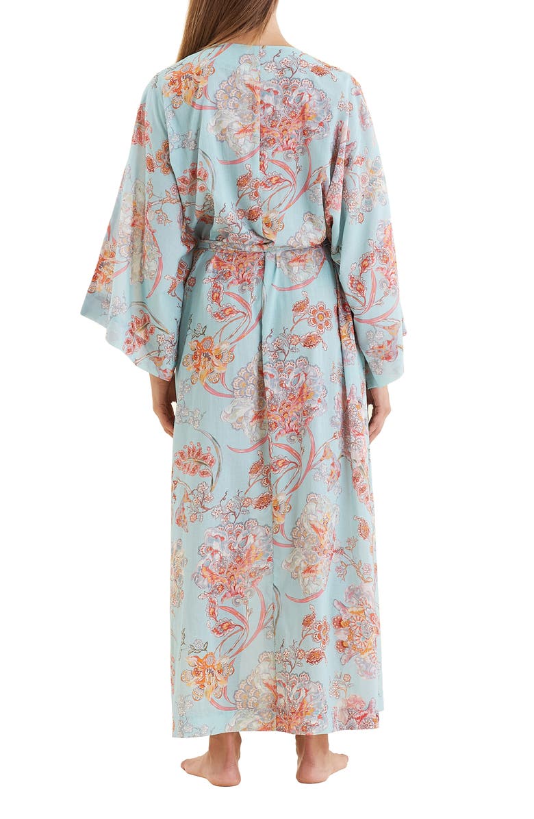 Papinelle Coco Floral Cotton & Silk Robe, Alternate, color, 