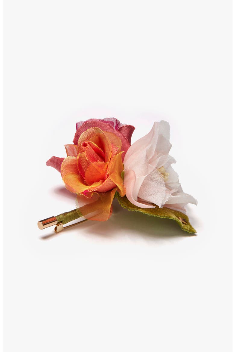 The Spray Rose Floral Brooch, Alternate, color, Multi