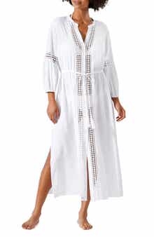 Tommy Bahama Sunlace Long Sleeve Cover-Up Dress