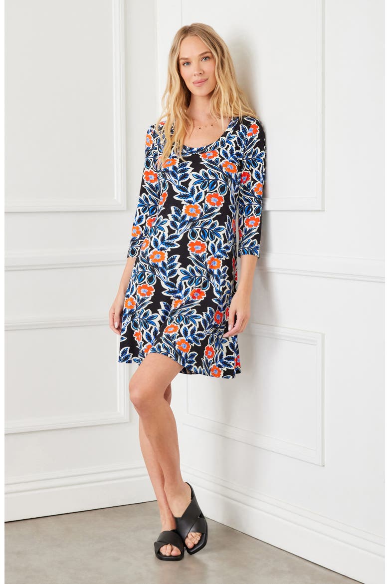 Floral Print Jersey Dress, Alternate, color, FLORAL PRINT