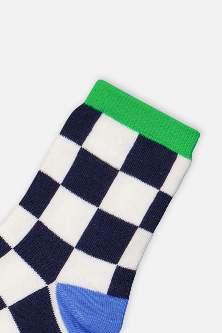 Cotton Blend Soft Stretch Ribbed Cuff Socks, Alternate, color, Dark Blue