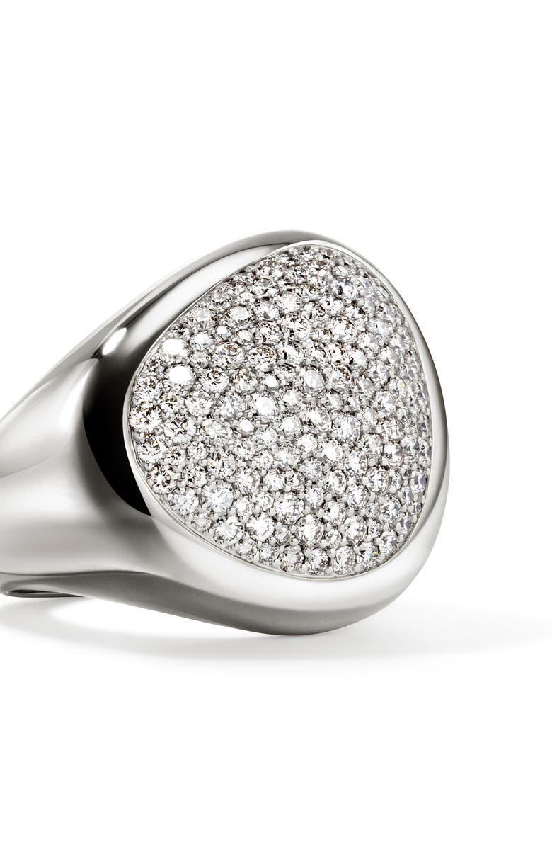 John Hardy Pebble Ring, Sterling Silver, Diamonds, Alternate, color,