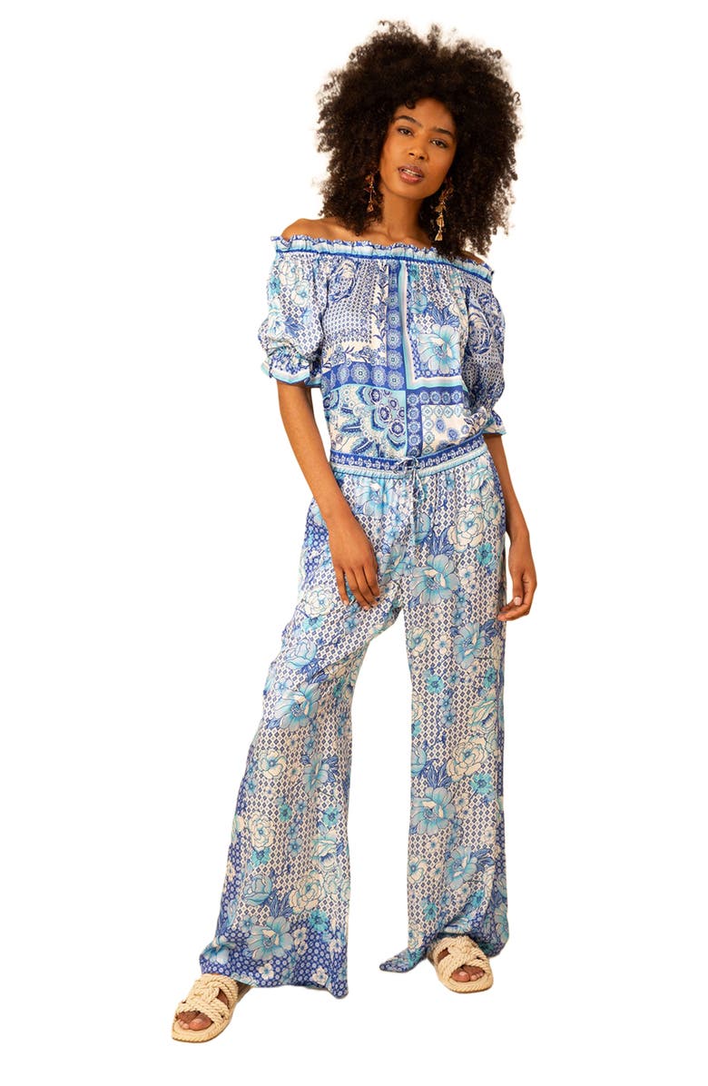 Hale Bob Raegan Washed Charmeuse Pant, Main, color, 