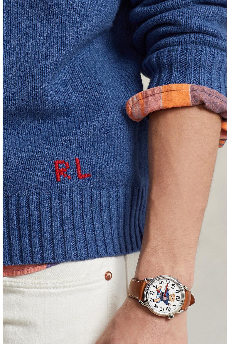 Polo Bear Embroidered Hooded Sweater, Alternate, color, OLD ROYAL