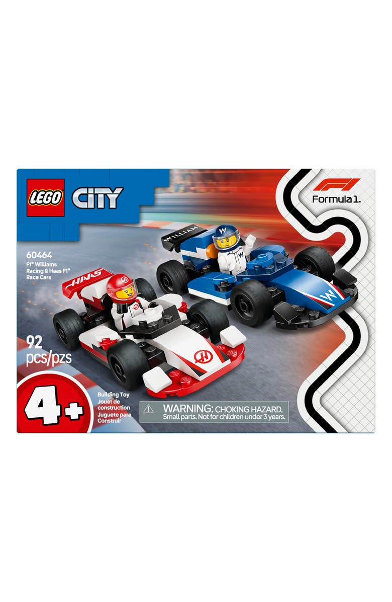 LEGO<sup>®</sup> 4+ F1<sup>®</sup> Williams Racing & Haas F1<sup>®</sup> Race Cars - 60464, Main, color, Multi White