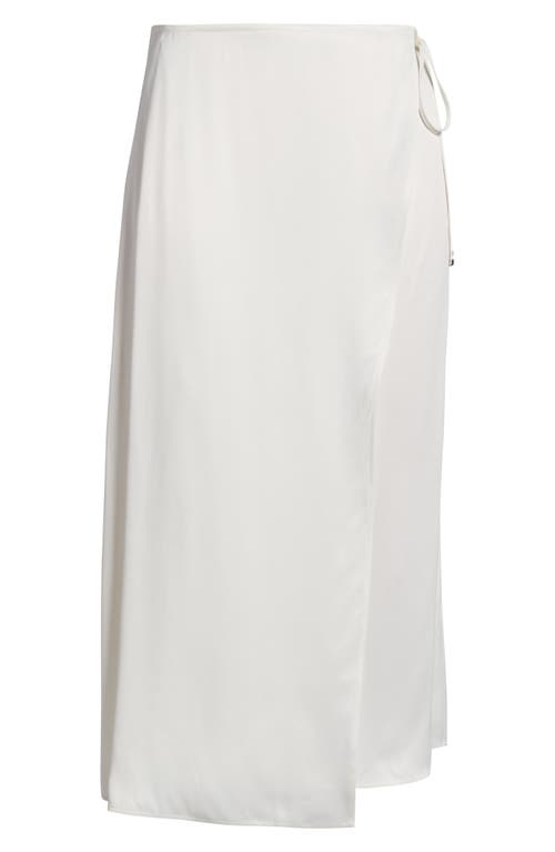 Hugo Boss Boss Vamarni Wrap Skirt In Soft Cream