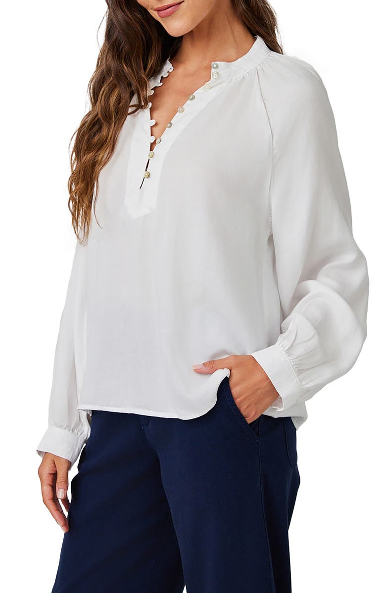 Bella Dahl Long Sleeve Poet Shirt, Alternate, color, 