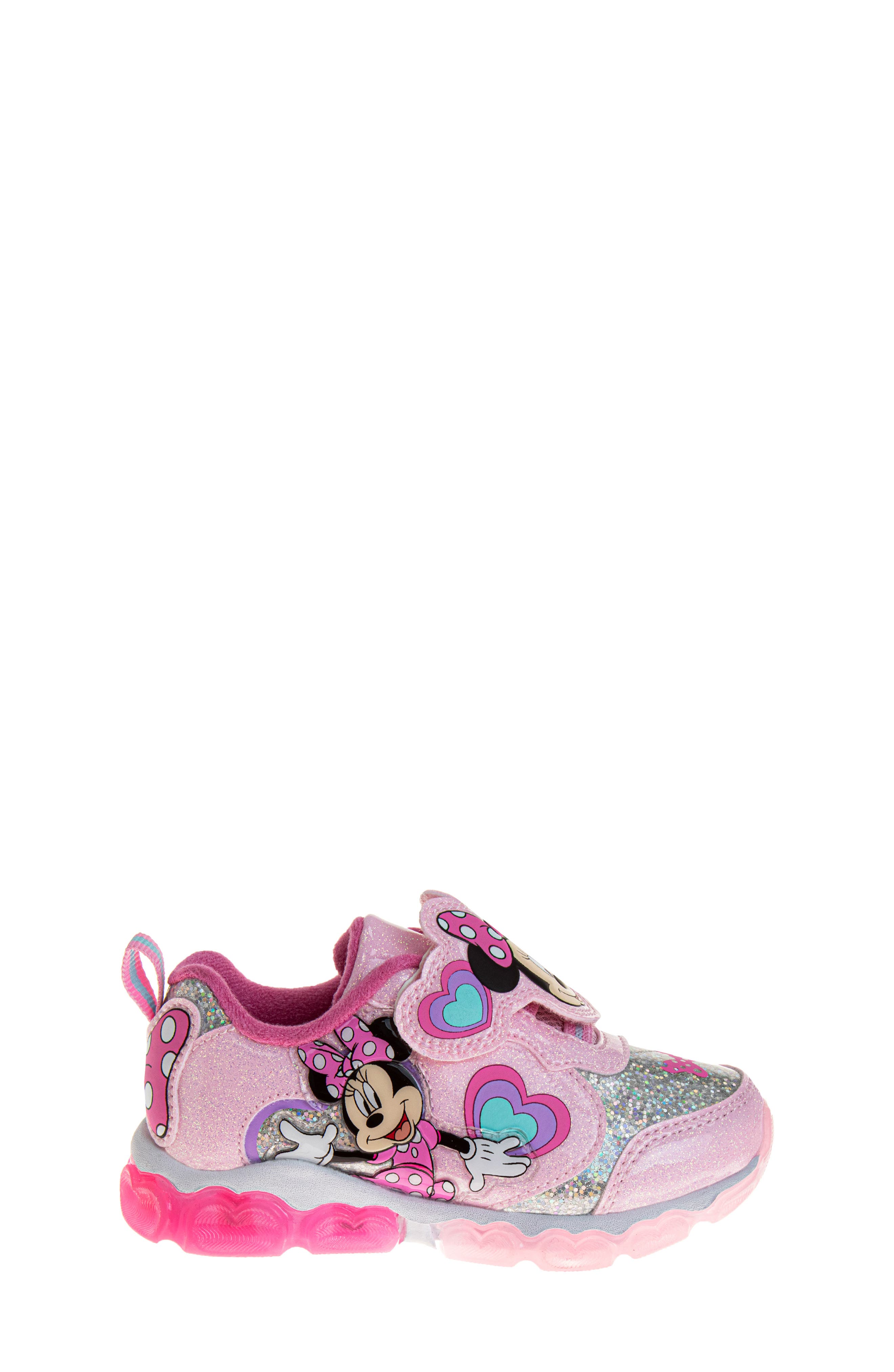 Kids' Disney Minnie Mouse Sneaker, Alternate, color, PINK