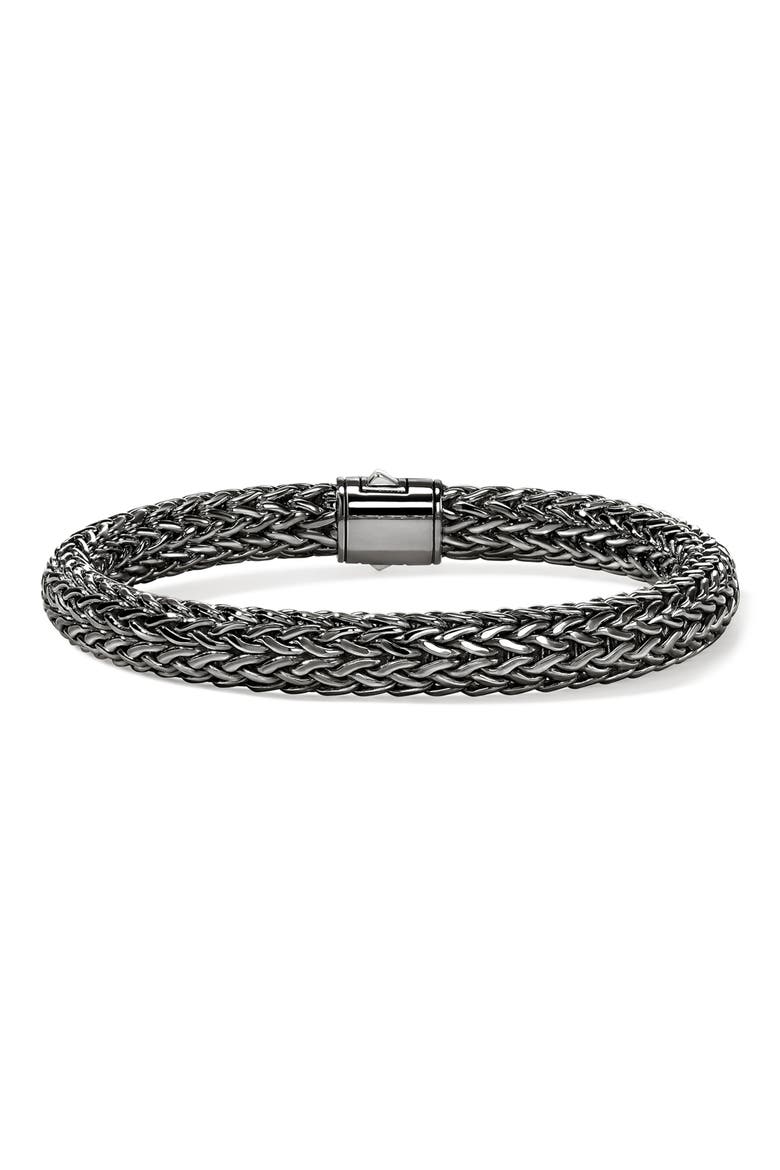 Icon Bracelet, 7.5mm, Alternate, color, DARKENED SILVER