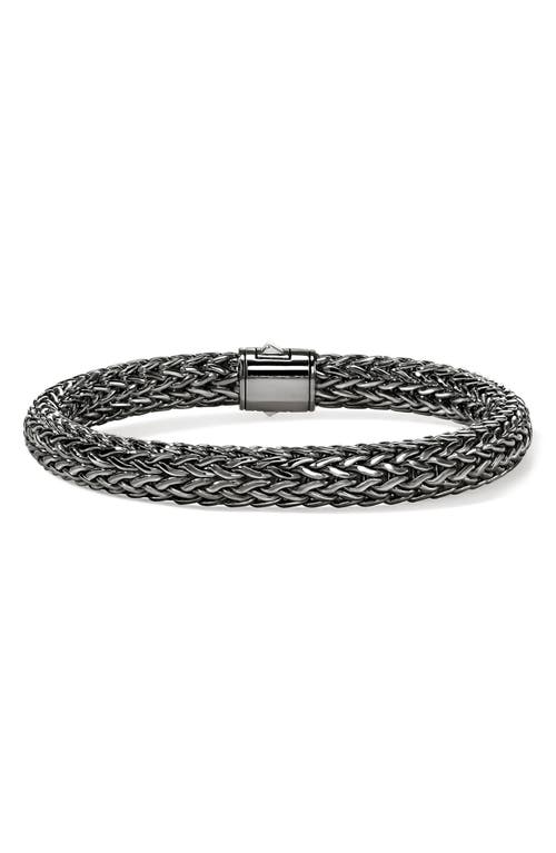 John Hardy Icon Bracelet, Dark Silver, 7.5mm In Metallic