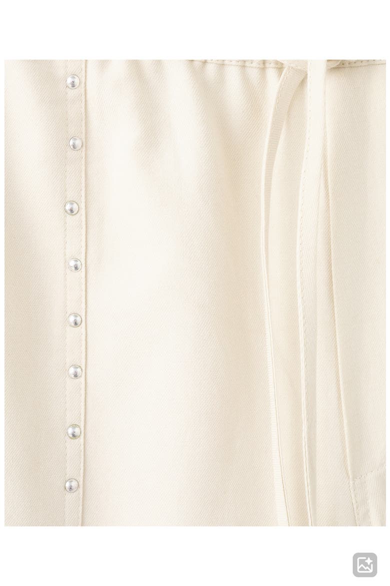 Studded Drawstring Wide Leg Pants, Alternate, color, SAND