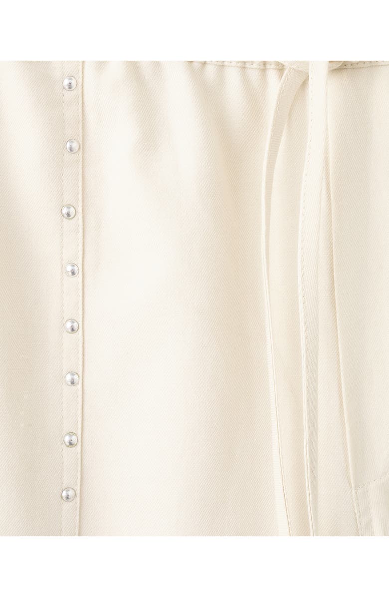 MANGO TEEN Studded Drawstring Wide Leg Pants, Alternate, color, 