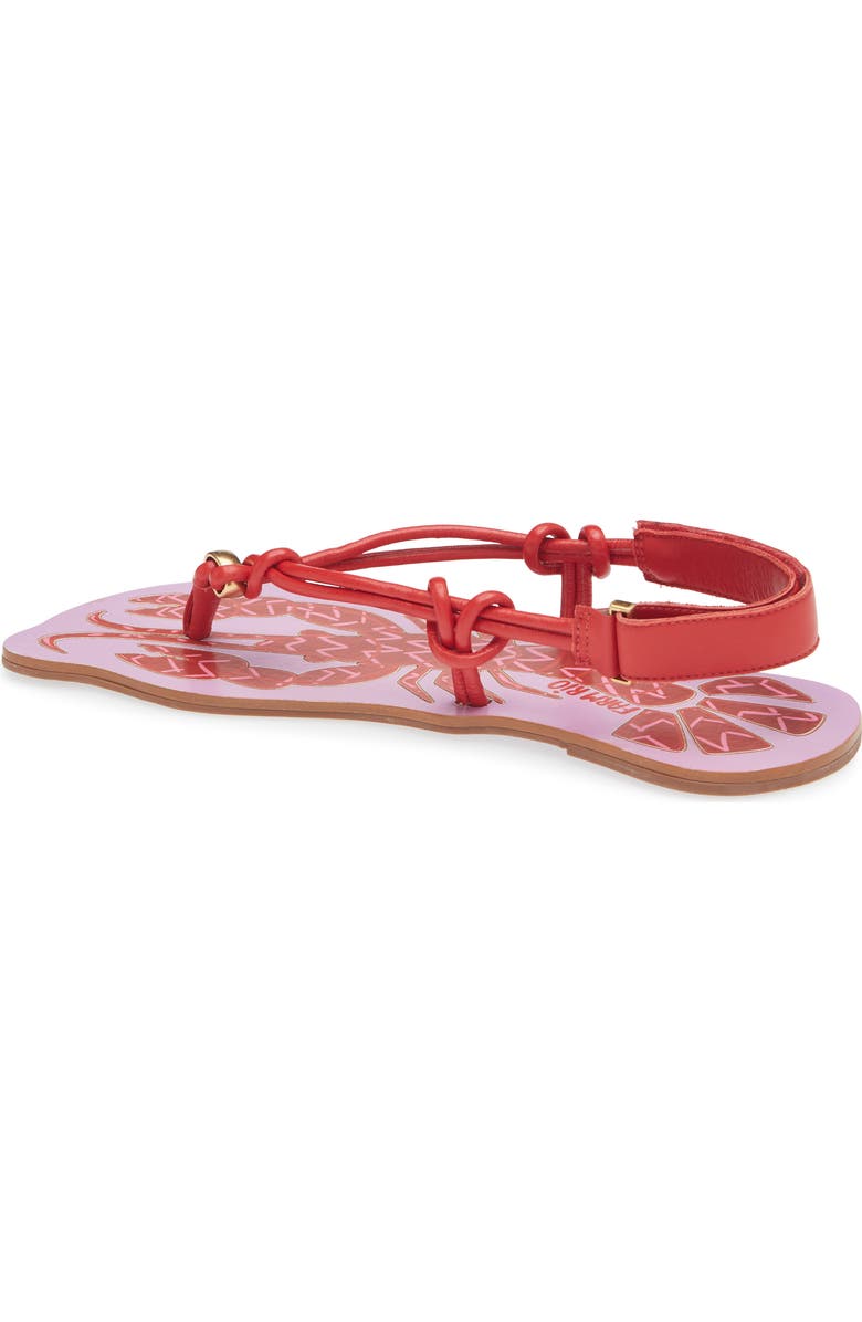 FARM Rio Lobster Slingback Sandal, Alternate, color, Scarlet And Lilac