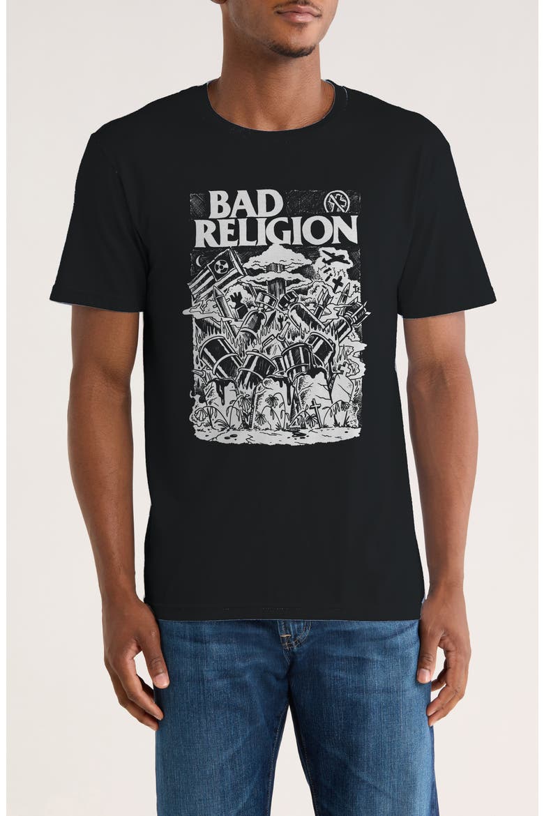 Bad Religion Wasteland Graphic T-Shirt, Main, color, BLACK