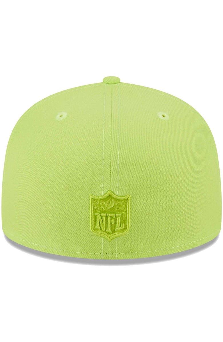 New Era Men's New Era Neon Green Los Angeles Rams Color Pack Brights 59FIFTY Fitted Hat, Alternate, color, Neon Green