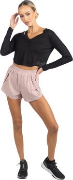 AKALIA Chloe Romantic Scalloped Detailing Shorts