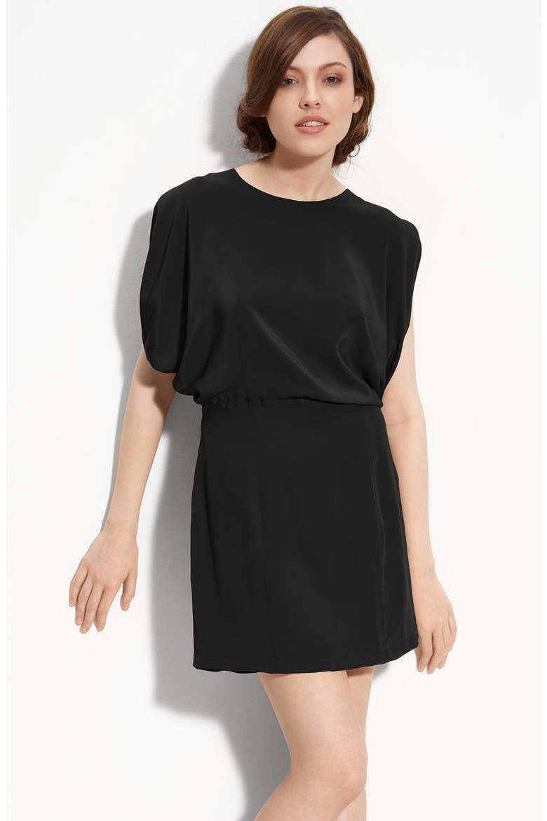 'Julia' Open Back Dress, Main, color, BLACK