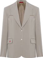 PCFG Cotton Zip Detail Woven Blazer