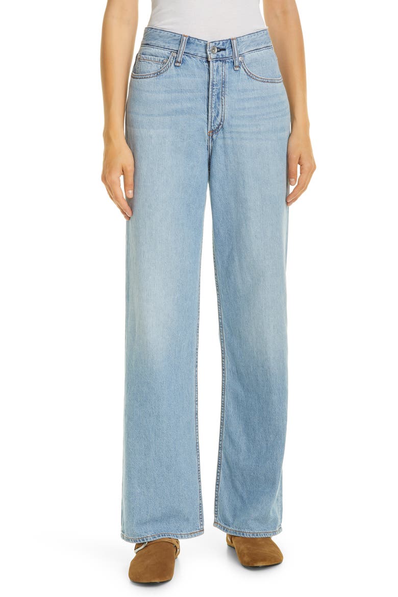 Logan Wide Leg Jeans, Main, color, LIGHT BLUE
