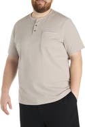 Harbor Bay by DXL Big & Tall Slub Henley Shirt