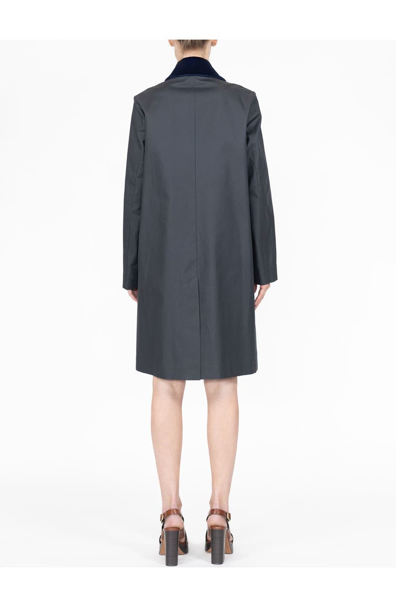 Callas Milano Alaine Water resistant canvas coat, Alternate, color, Navy