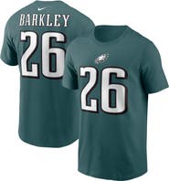 Nike Men's Nike Saquon Barkley Midnight Green Philadelphia Eagles Player Name & Number T-Shirt
