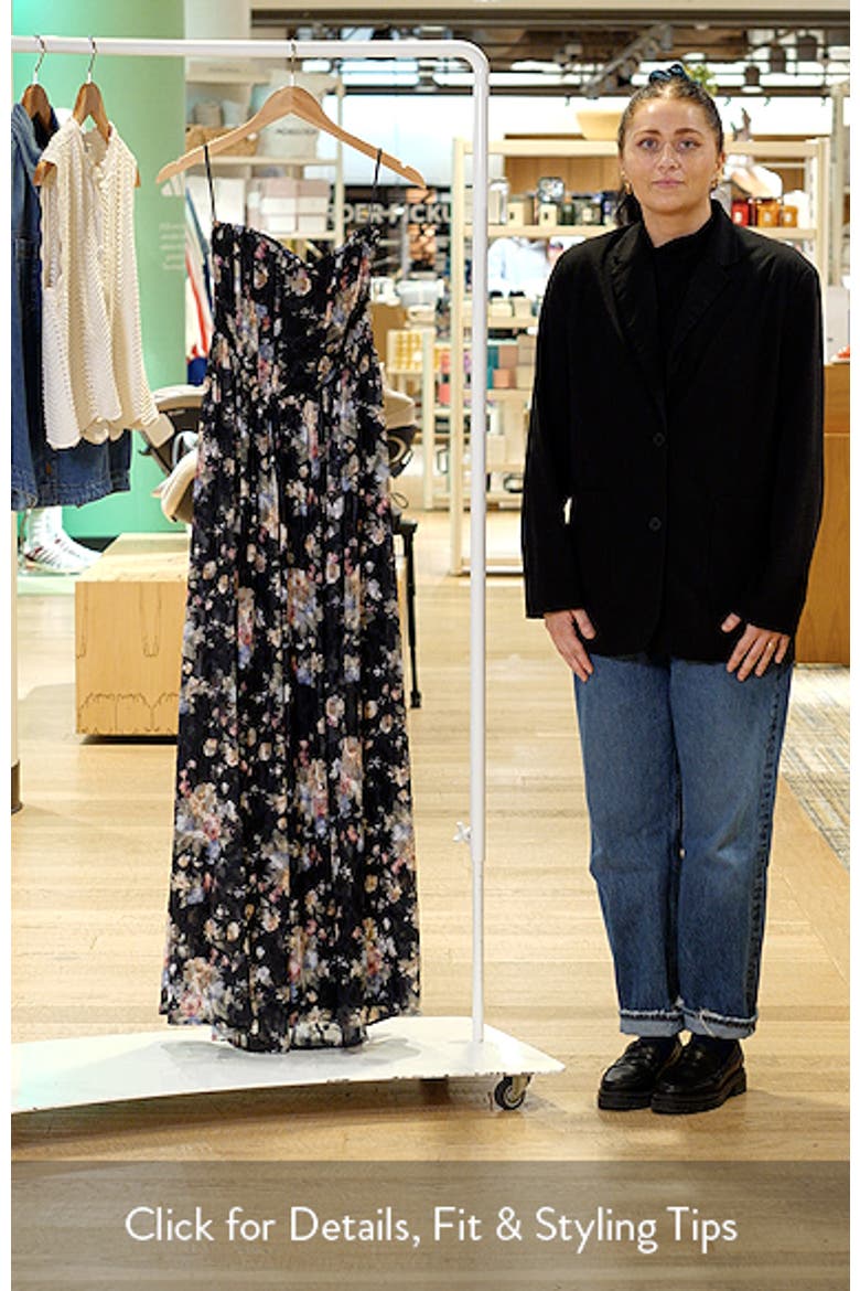 Remi Floral Corset Maxi Gown video