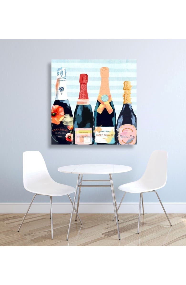 Oliver Gal Champagne Flower Canvas Wall Art, Alternate, color, 