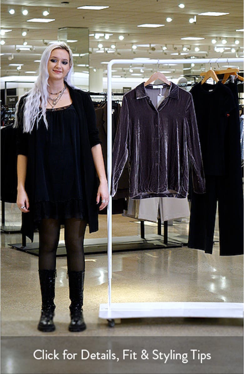 Velvet Button-Up Shirt, sales video thumbnail