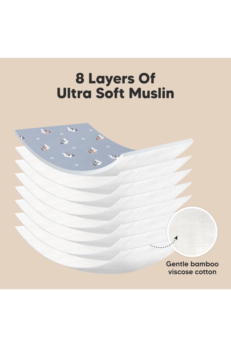 Softe Muslin Baby Burp Cloth, Alternate, color, Pets & Paws