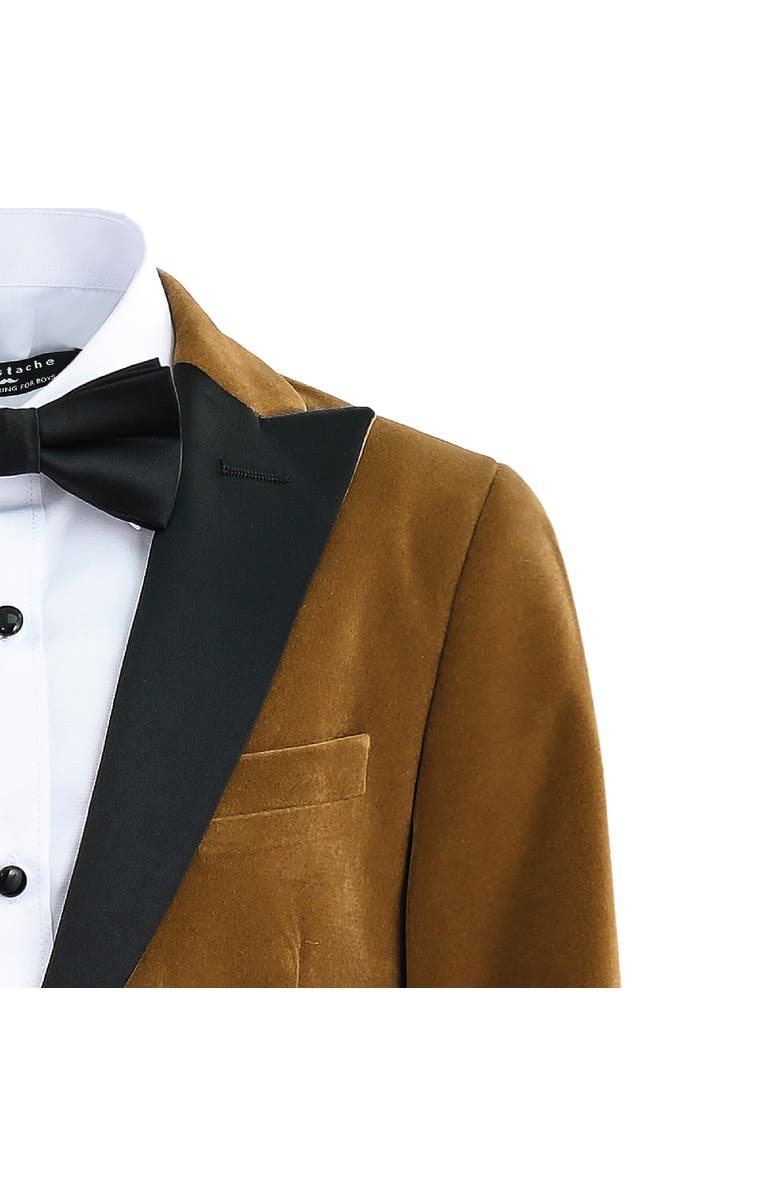 MOUSTACHE Velvet Suit with Peak Lapel, Alternate, color, Brown