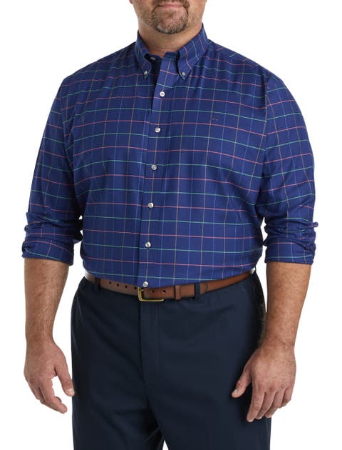 Big & Tall Non-Iron Check Sport Shirt