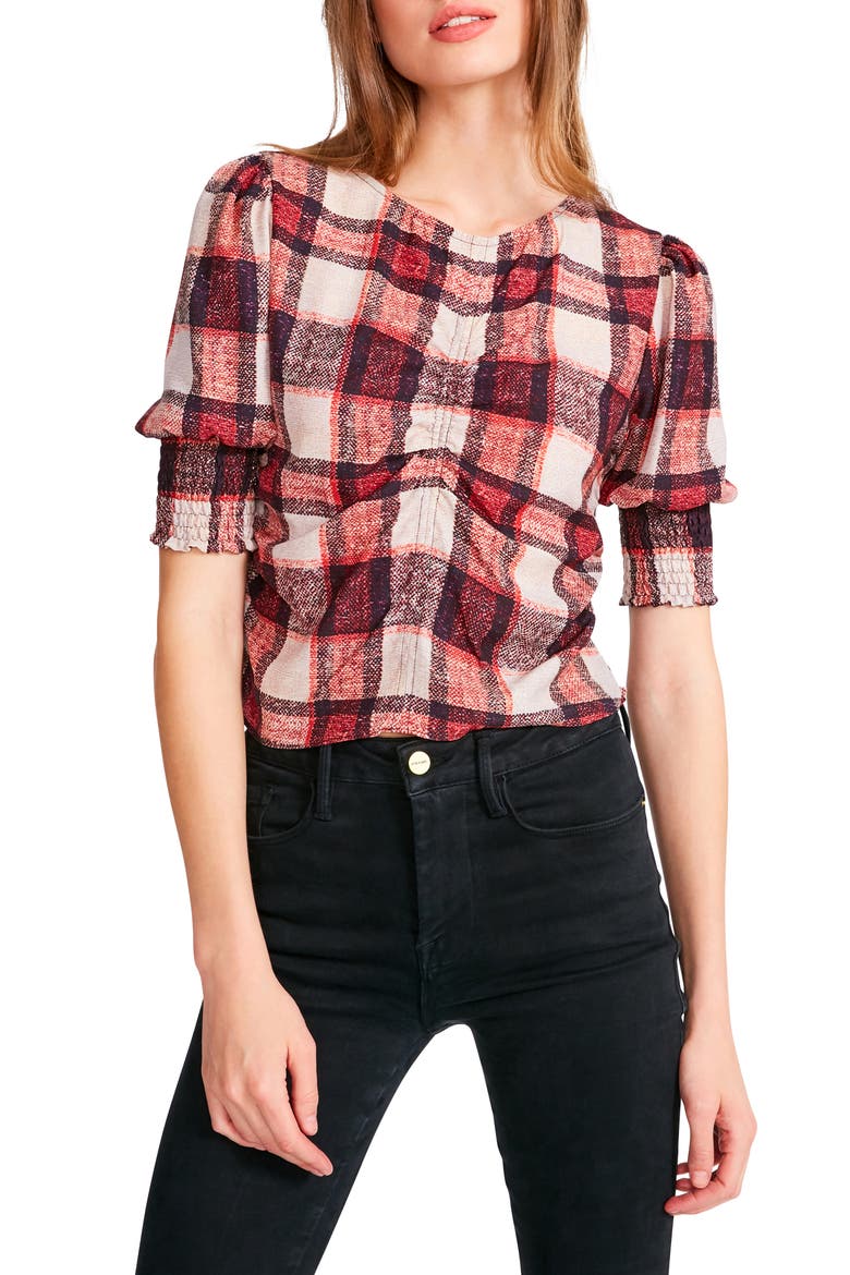 Plaid Idea Top, Main, color, PURPLE HAZE