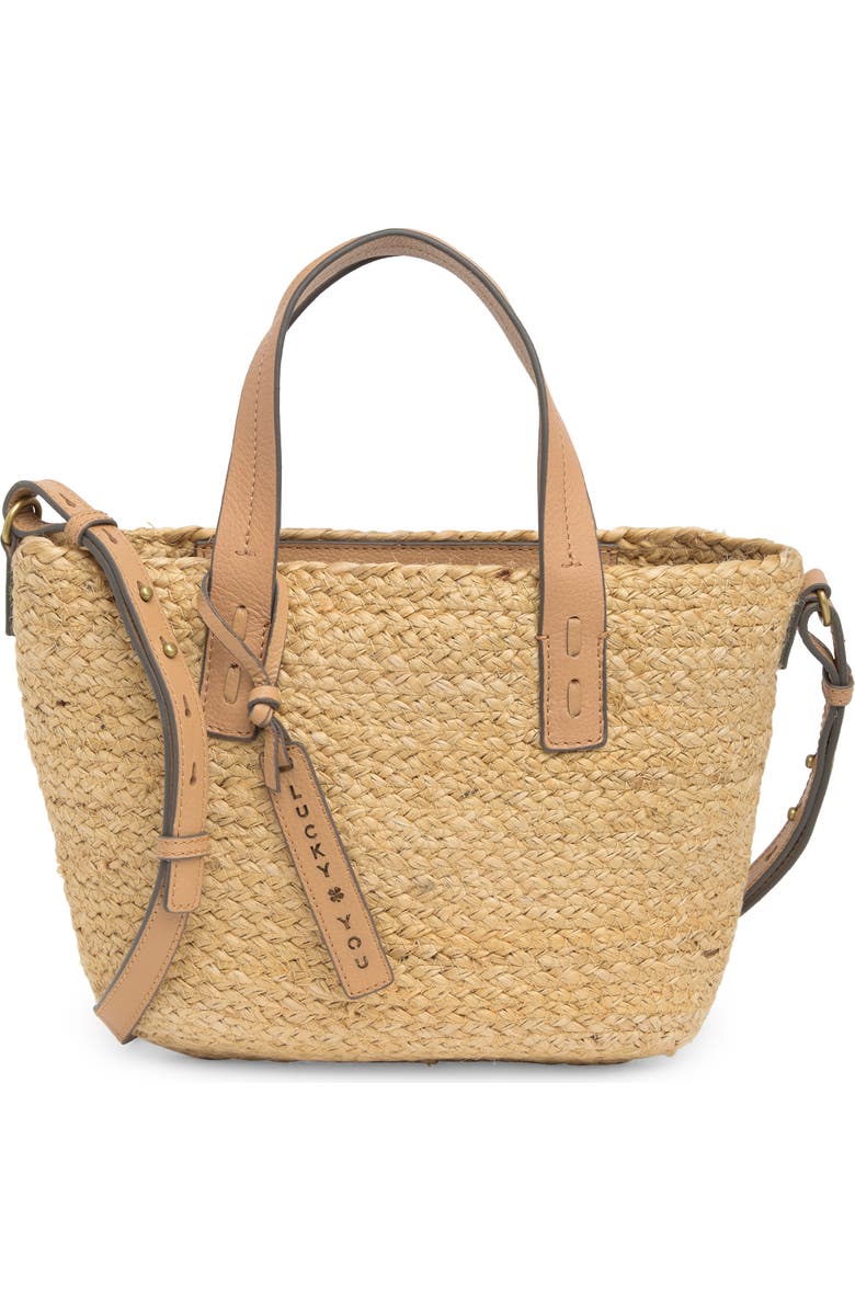 Lucky Brand Zati Jute Small Tote, Main, color,