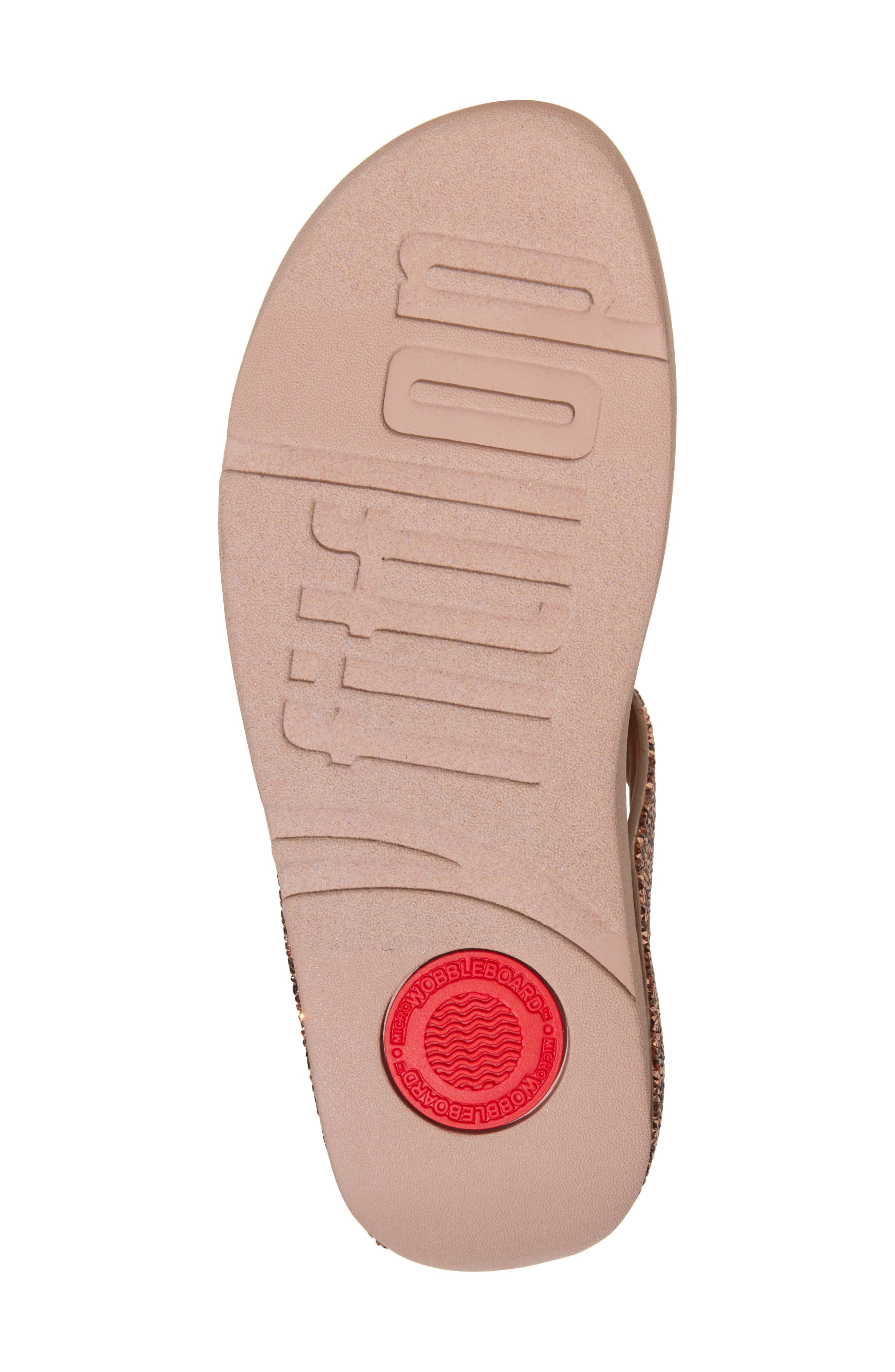 FitFlop Fino Quartz Wedge Flip Flop, Alternate, color, Beige