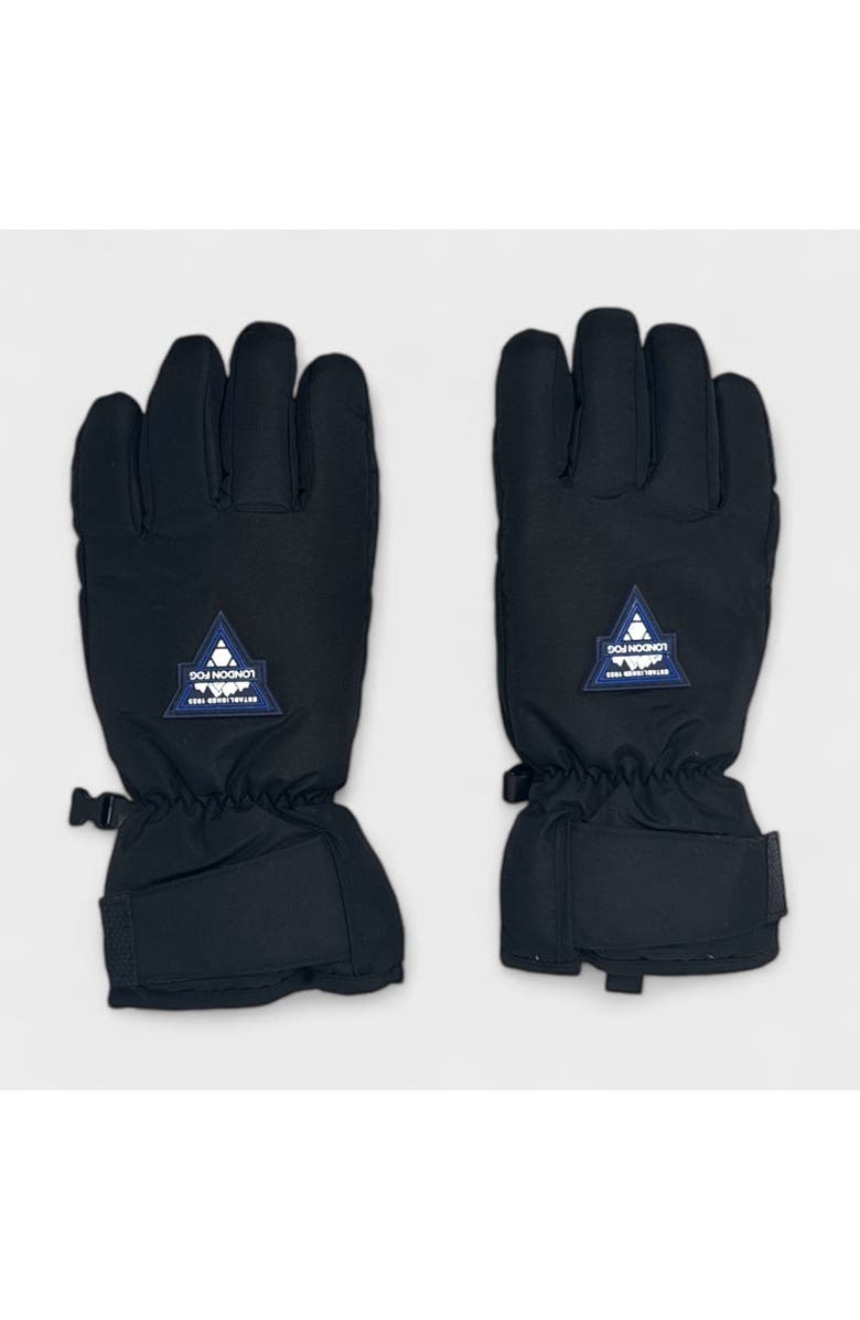 London Fog Boy's Ski Gloves with Velcro Closure, Alternate, color, 