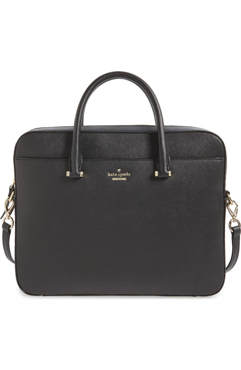 Kate Spade New York saffiano leather 13 inch laptop bag, Main, color,