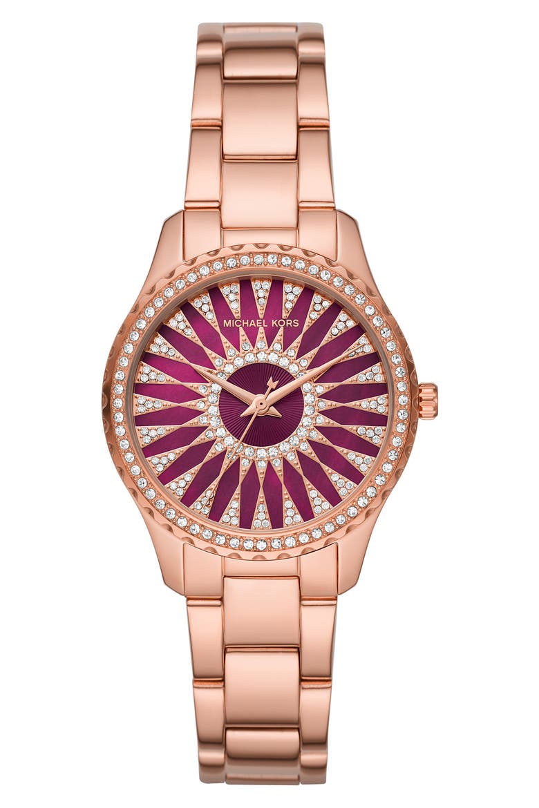 Layton Bracelet Watch, 33mm, Main, color, ROSE GOLD