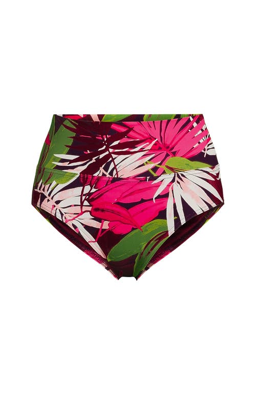 LANDS' END LANDS' END CHLORINE RESISTANT PINCHLESS HIGH WAISTED BIKINI BOTTOMS