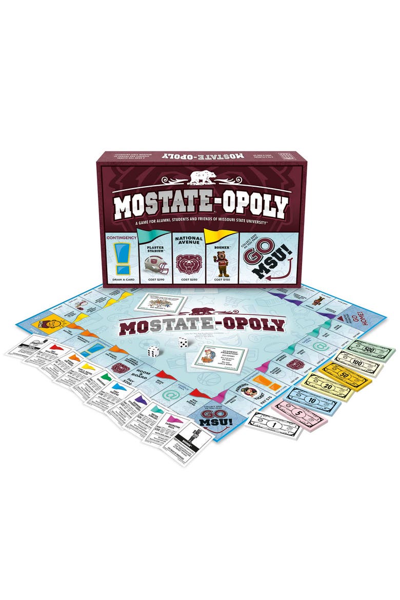 Missouri State Univiersity Mo Stateopoly Monopoly Board Game, Alternate, color, Multicolored