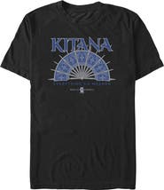 Mortal Kombat II Men's Mortal Kombat II Kitana Steel Fan Everything Catchphrase Graphic T-Shirt