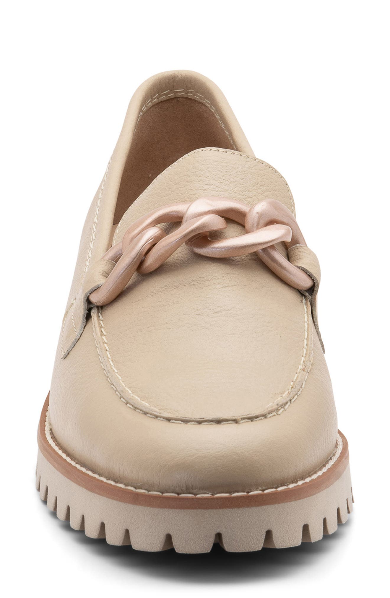 Kiana Lug Sole Loafer, Alternate, color, SAND CALF
