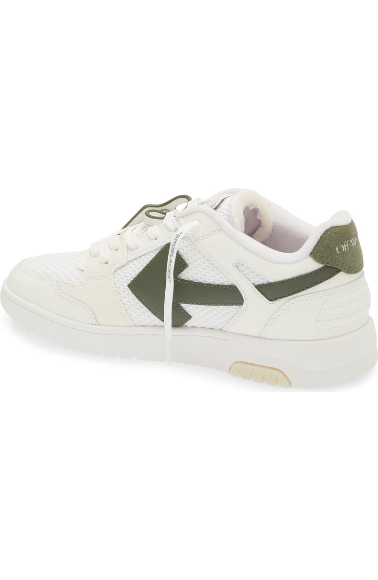Off-White Slim Out Of Office Low Top Sneaker, Alternate, color, White - Olive Green