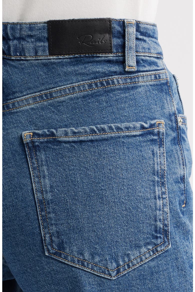 Getty Cuffed High Waist Wide Leg Jeans, Alternate, color, RICH INDIGO CUFFED