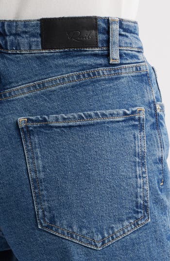 Getty Cuffed High Waist Wide Leg Jeans