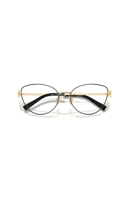 Tiffany & Co . 54mm Cat Eye Optical Glasses In Black