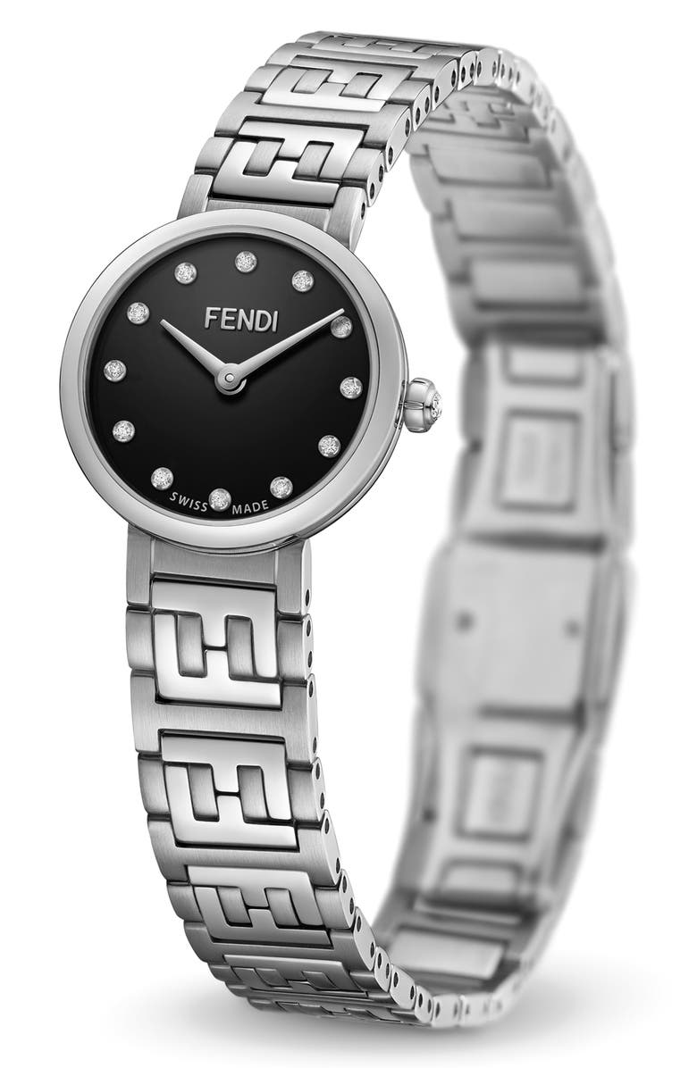 Fendi Forever Fendi Stainless Steel Bracelet Watch, 19mm, Alternate, color, 