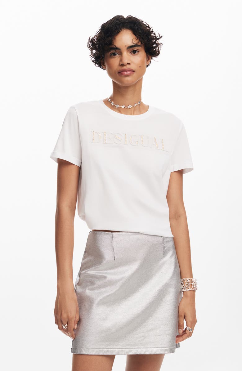 Desigual Fal London Foil Miniskirt, Alternate, color,